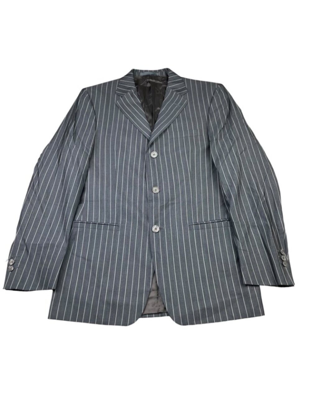 Gianni Versace Men’s Wool/Silk Gangster Mobster Stripe Suit• Italy • 36R | 30x34 - Picture 2 of 16
